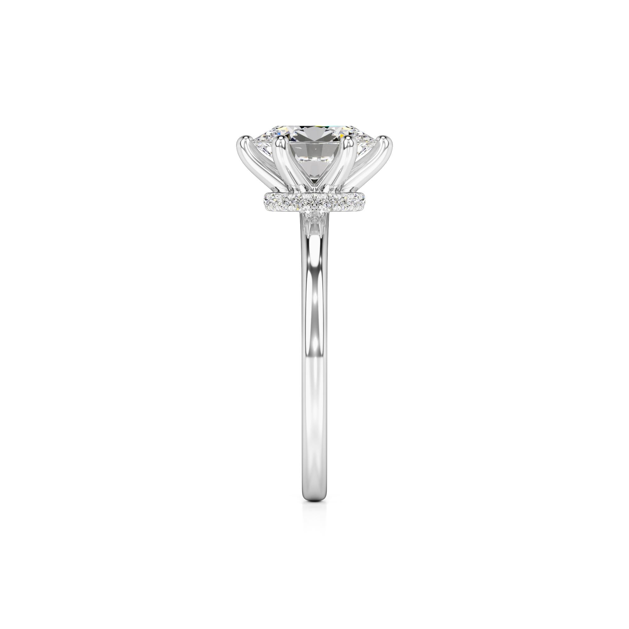 Ariana Lab Grown Diamond Ring | White Gold | 4