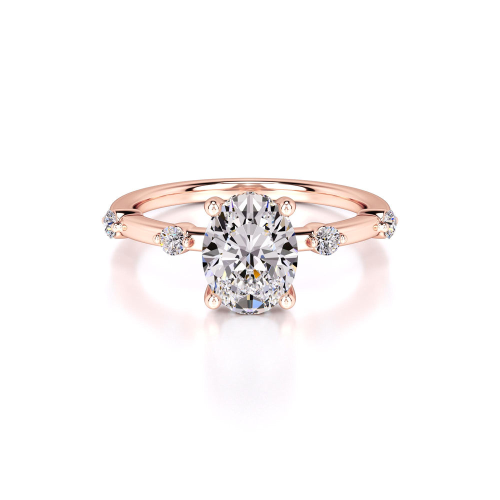 Catherine Lab Grown Diamond Ring | Rose Gold | 1