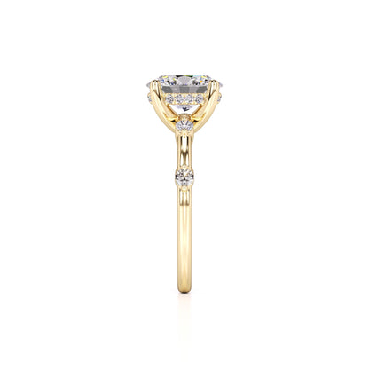 Catherine Lab Grown Diamond Ring | Yellow Gold | 4