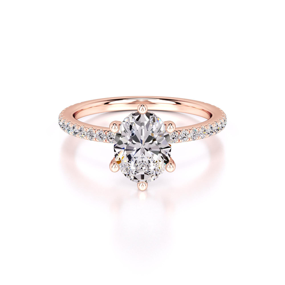 Eva Lab Grown Diamond Ring | Rose Gold | 1