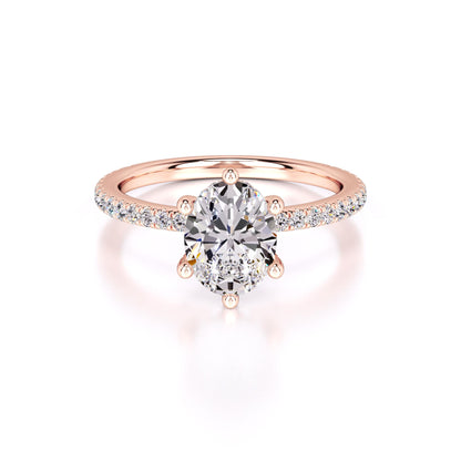 Eva Lab Grown Diamond Ring | Rose Gold | 1