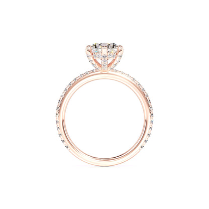 Eva Moissanite & Lab Grown Diamond Ring | Rose Gold | 4