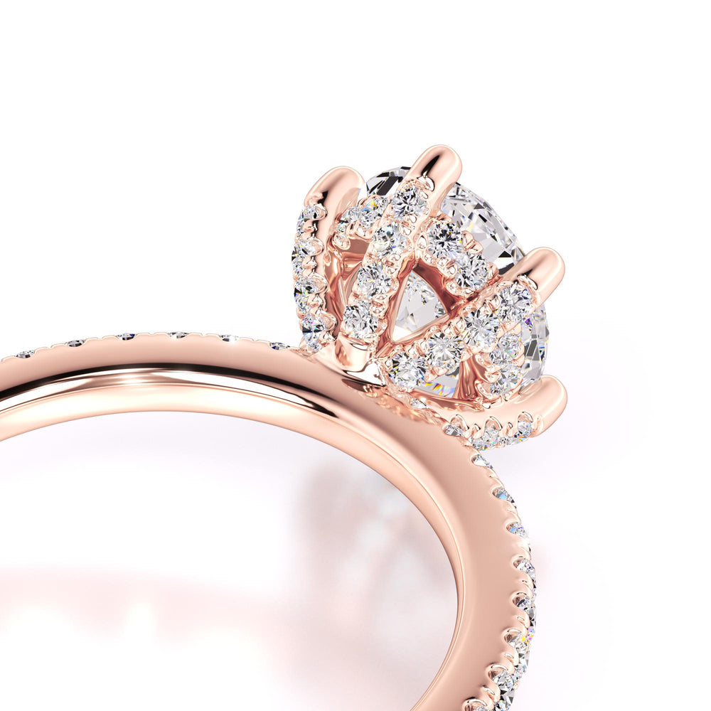 Eva Moissanite & Lab Grown Diamond Ring | Rose Gold | 2