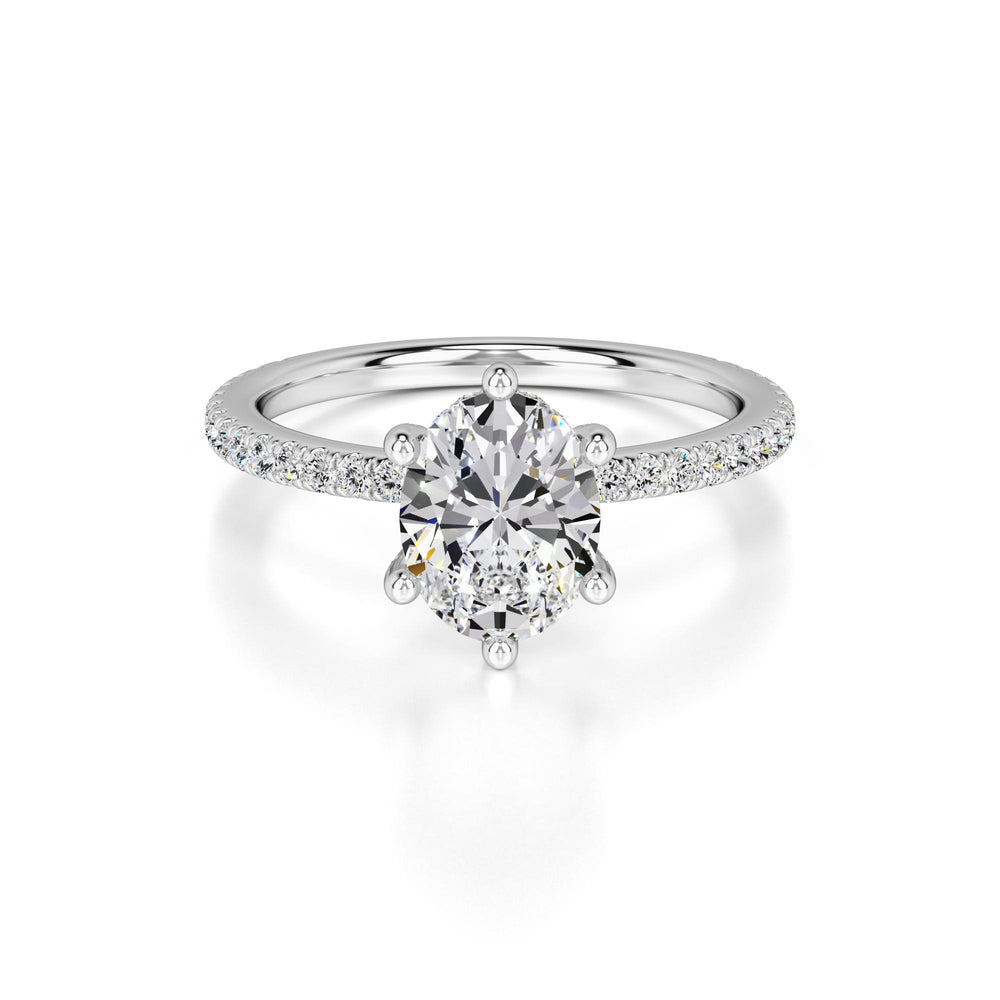Eva Lab Grown Diamond Ring | White Gold | 1