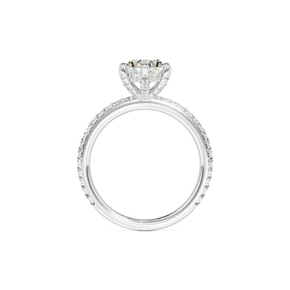 Eva Moissanite & Lab Grown Diamond Ring | White Gold | 4
