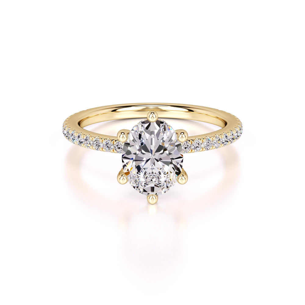 Eva Lab Grown Diamond Ring | Yellow Gold | 1