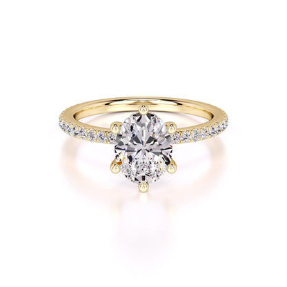 Eva Lab Grown Diamond Ring | Yellow Gold | 1