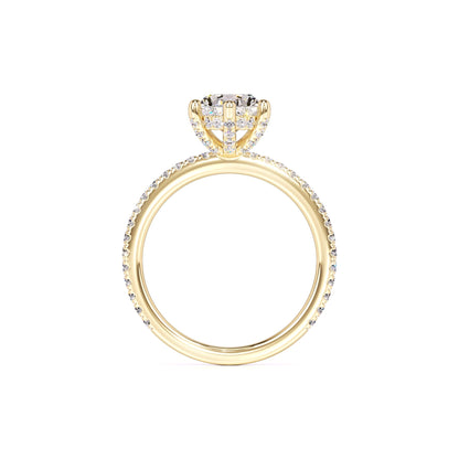 Eva Moissanite & Lab Grown Diamond Ring | Yellow Gold | 4