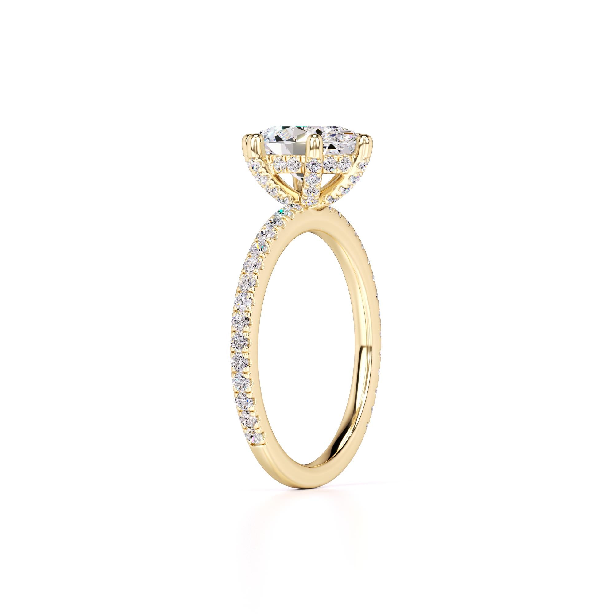 Eva Lab Grown Diamond Ring | Yellow Gold | 3