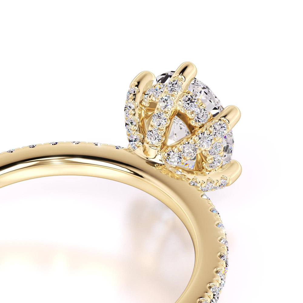 Eva Moissanite & Lab Grown Diamond Ring | Yellow Gold | 2