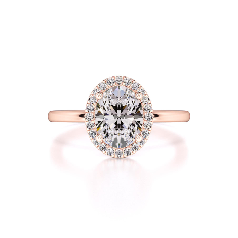 Gabriella Moissanite & Lab Grown Diamond Ring | Rose Gold | 1