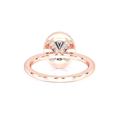 Gabriella Moissanite & Lab Grown Diamond Ring | Rose Gold | 3