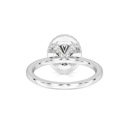 Gabriella Moissanite & Lab Grown Diamond Ring | White Gold | 3