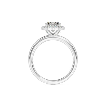 Gabriella Moissanite & Lab Grown Diamond Ring | White Gold | 4