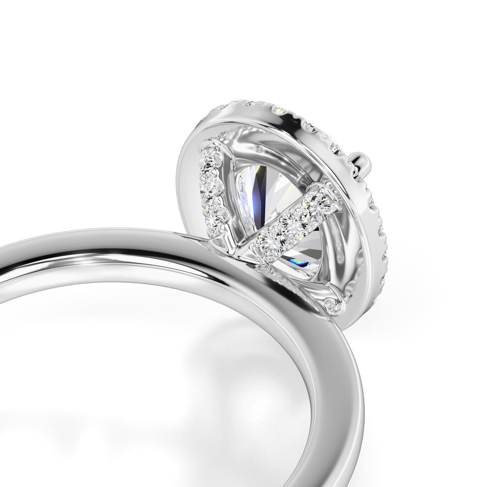 Gabriella Moissanite & Lab Grown Diamond Ring | White Gold | 2