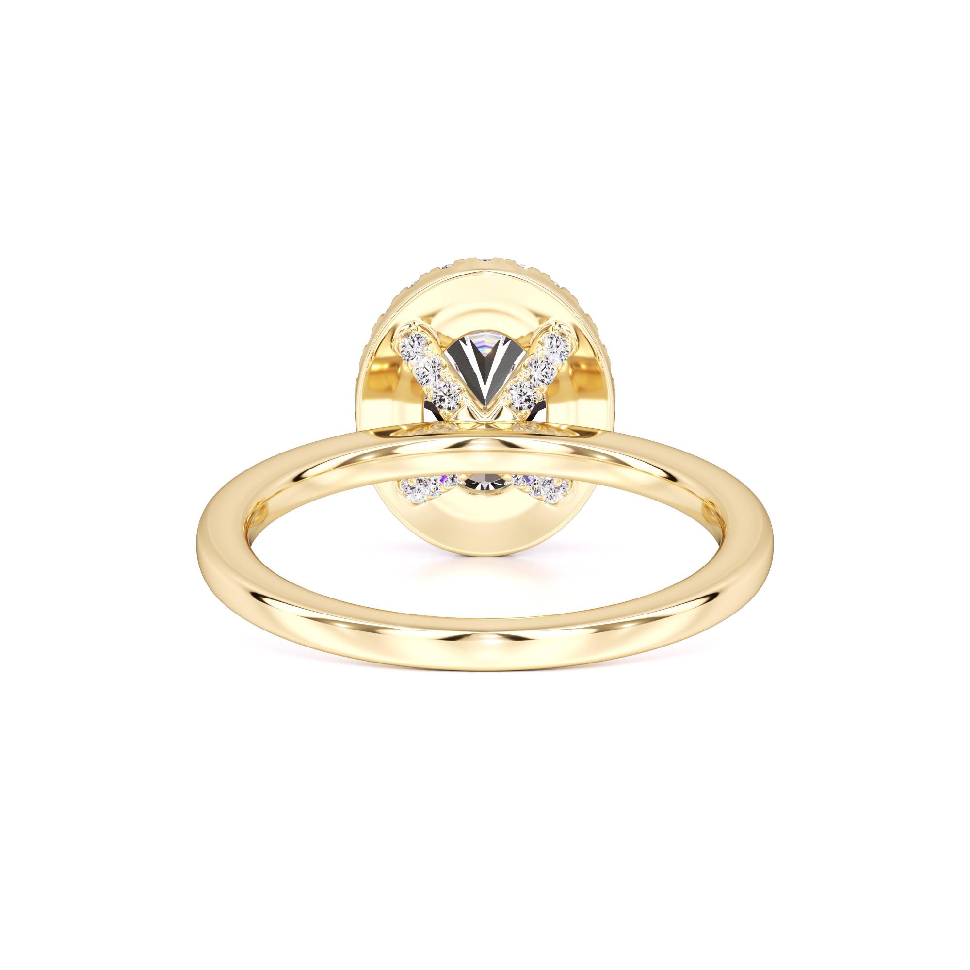 Gabriella Moissanite & Lab Grown Diamond Ring | Yellow Gold | 3
