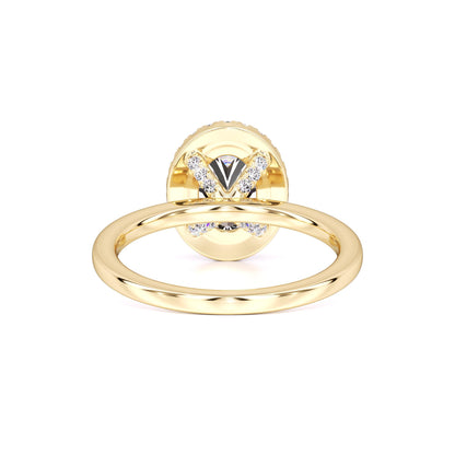 Gabriella Moissanite & Lab Grown Diamond Ring | Yellow Gold | 3