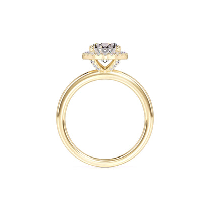 Gabriella Moissanite & Lab Grown Diamond Ring | Yellow Gold | 4