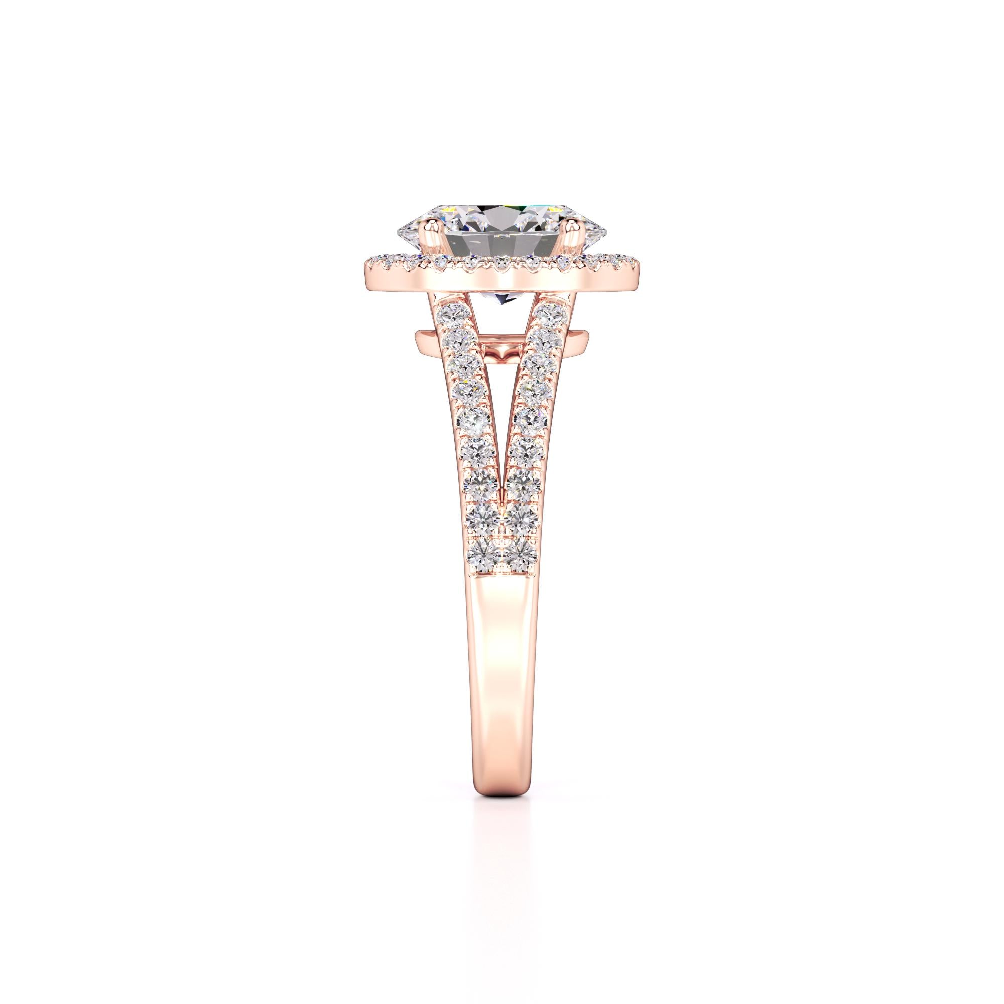 Zoe Lab Grown Diamond Ring | Rose Gold | 4