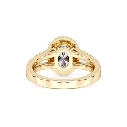 Zoe Moissanite & Lab Grown Diamond Ring | Yellow Gold | 3
