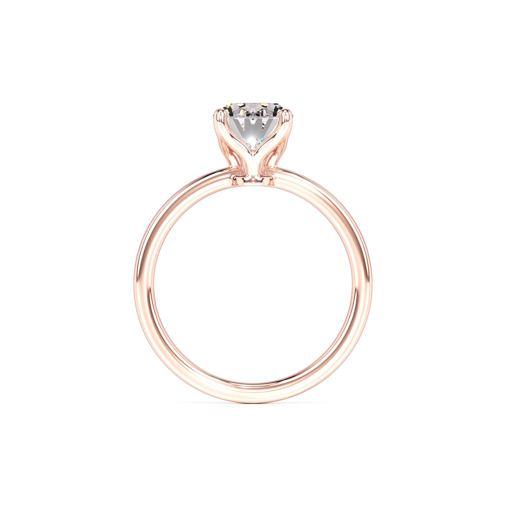 Opal Moissanite Ring | Rose Gold | 4