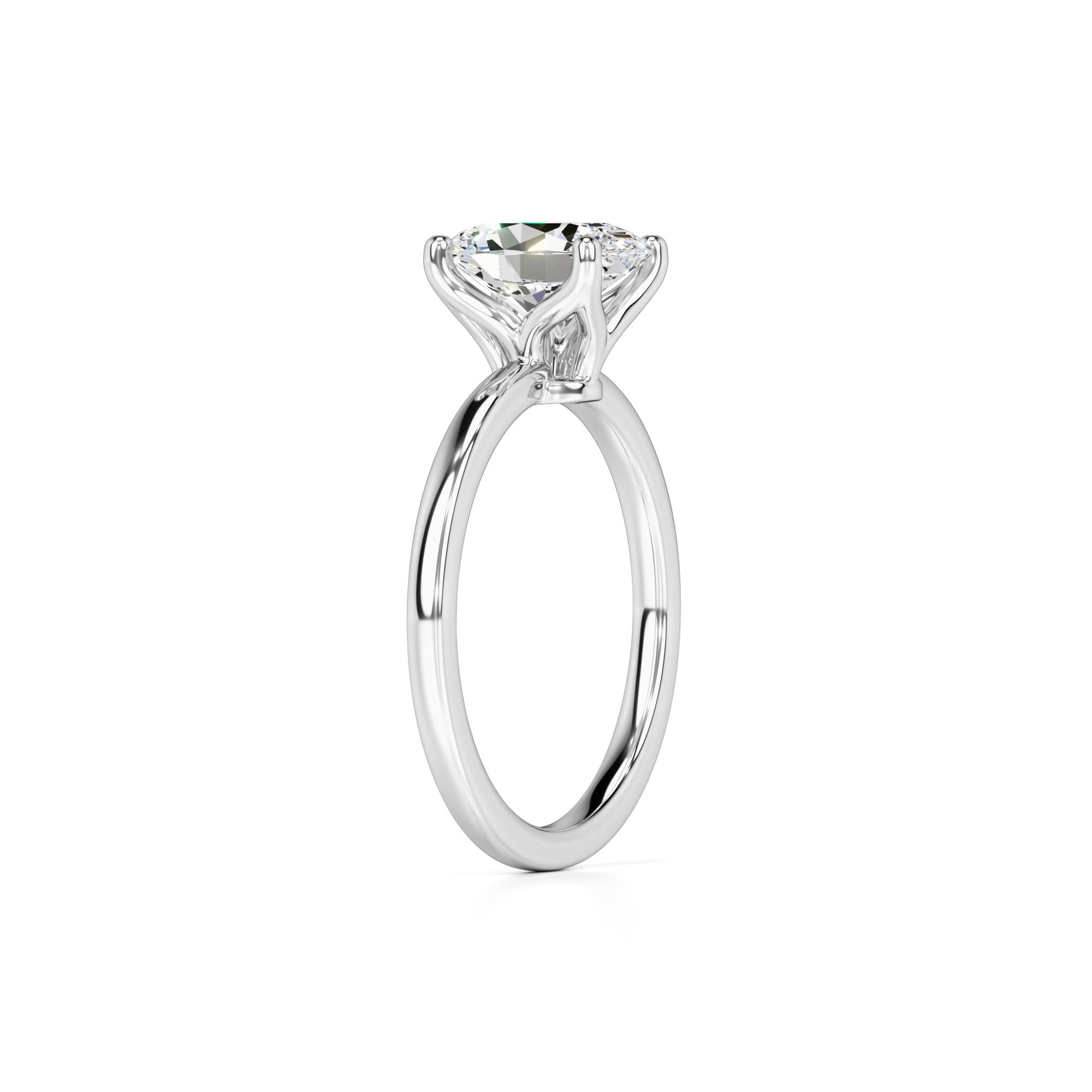 Opal Lab Grown Diamond Ring | White Gold | 3