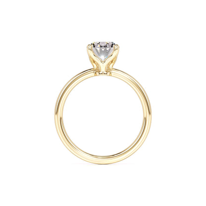 Opal Moissanite Ring | Yellow Gold | 4