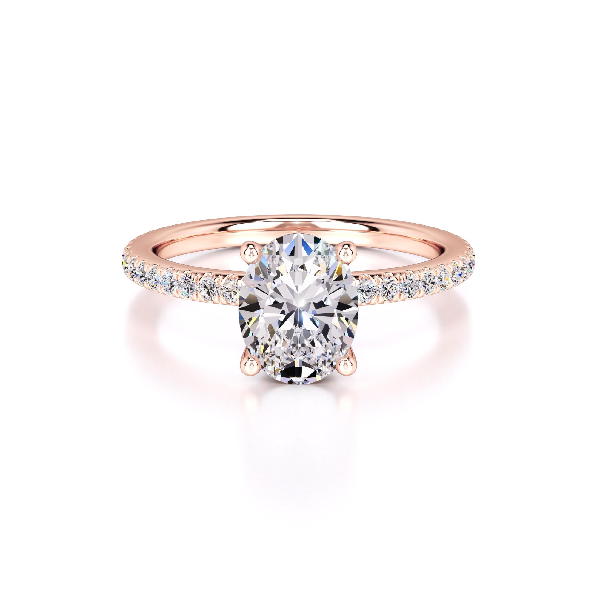 Kara Lab Grown Diamond Ring | Rose Gold | 1