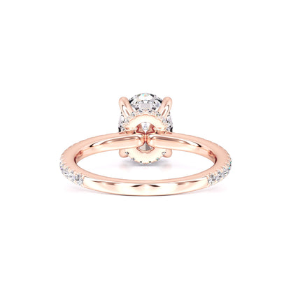 Kara Moissanite & Lab Grown Diamond Ring | Rose Gold | 3