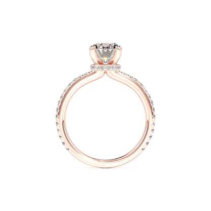 Kara Moissanite & Lab Grown Diamond Ring | Rose Gold | 4