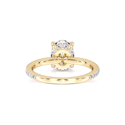 Kara Moissanite & Lab Grown Diamond Ring | Yellow Gold | 3