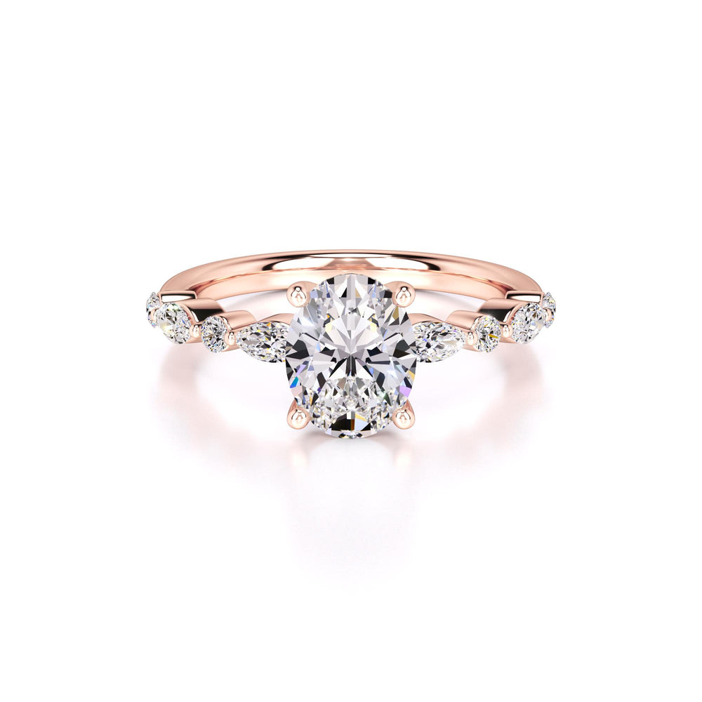 Aria Lab Grown Diamond Ring | Rose Gold | 1