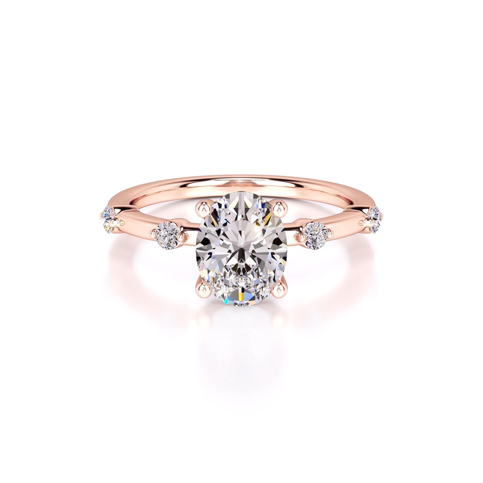 Ruby Lab Grown Diamond Ring | Rose Gold | 1