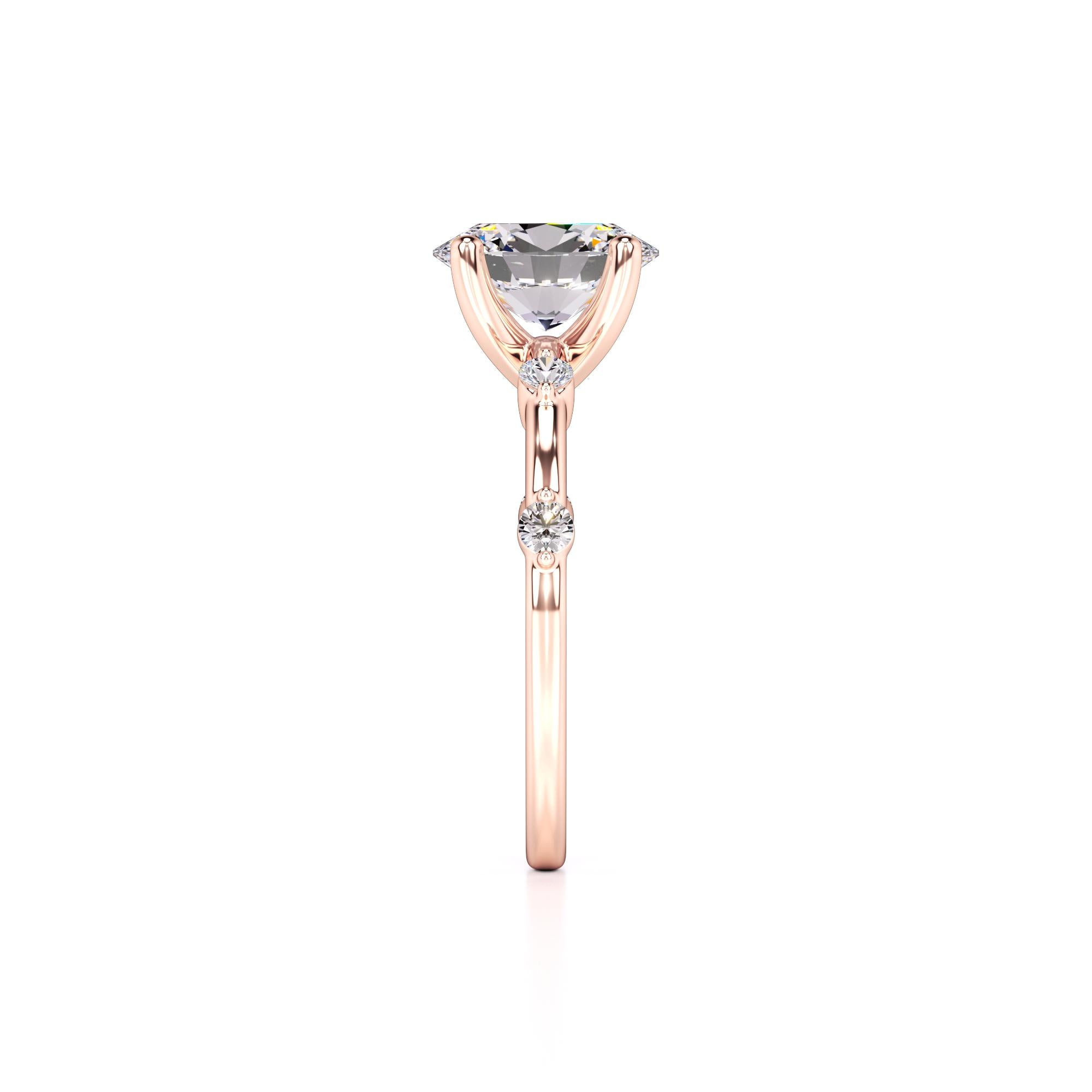 Ruby Lab Grown Diamond Ring | Rose Gold | 4
