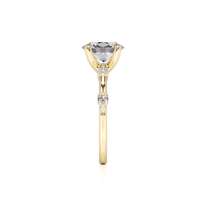 Ruby Lab Grown Diamond Ring | Yellow Gold | 4
