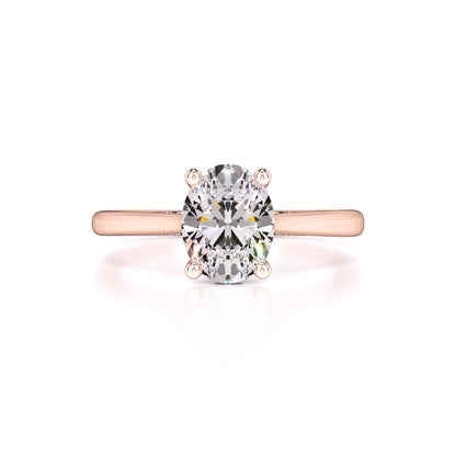 Maya Moissanite & Lab Grown Diamond Ring | Rose Gold | 1