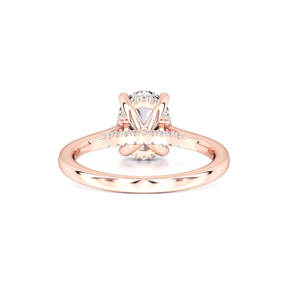 Maya Moissanite & Lab Grown Diamond Ring | Rose Gold | 3