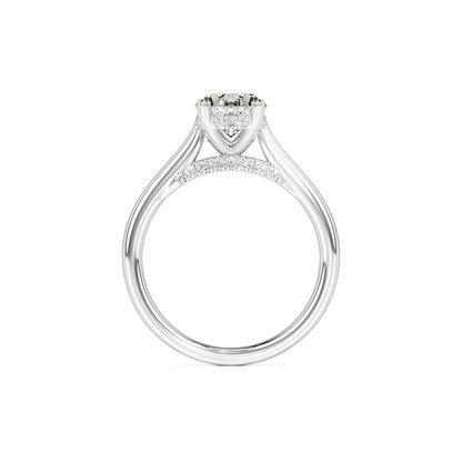 Maya Moissanite & Lab Grown Diamond Ring | White Gold | 4