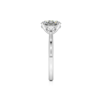 Maya Lab Grown Diamond Ring | White Gold | 4