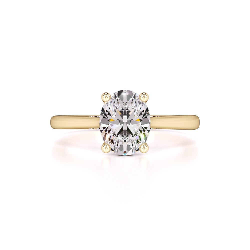 Maya Moissanite & Lab Grown Diamond Ring | Yellow Gold | 1