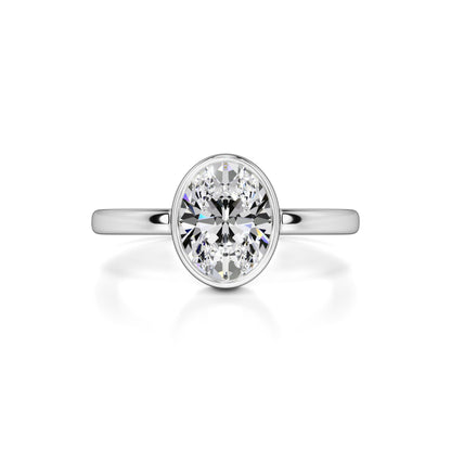 Adriana Moissanite Ring | White Gold | 1
