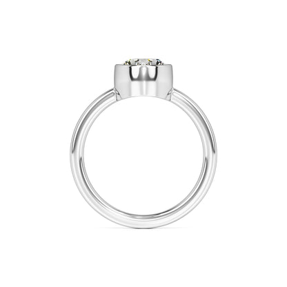 Adriana Moissanite Ring | White Gold | 4