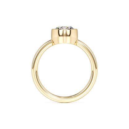 Adriana Moissanite Ring | Yellow Gold | 4
