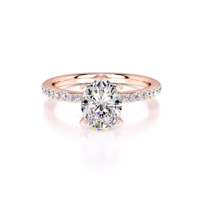 Michelle Lab Grown Diamond Ring | Rose Gold | 1