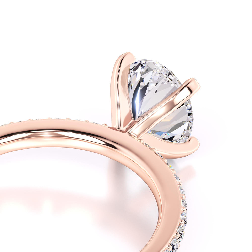 Michelle Moissanite & Lab Grown Diamond Ring | Rose Gold | 2