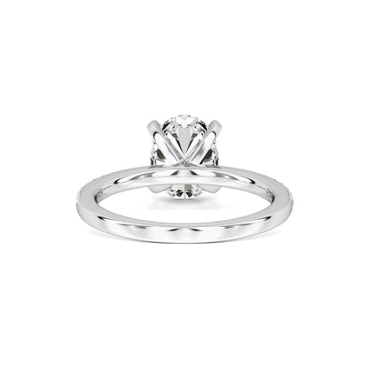 Michelle Moissanite & Lab Grown Diamond Ring | White Gold | 3