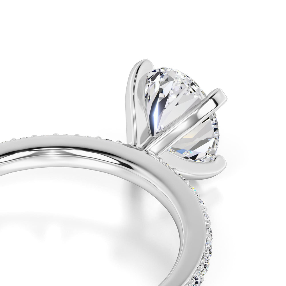 Michelle Moissanite & Lab Grown Diamond Ring | White Gold | 2