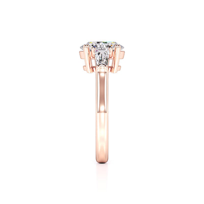 Leah Lab Grown Diamond Ring | Rose Gold | 4