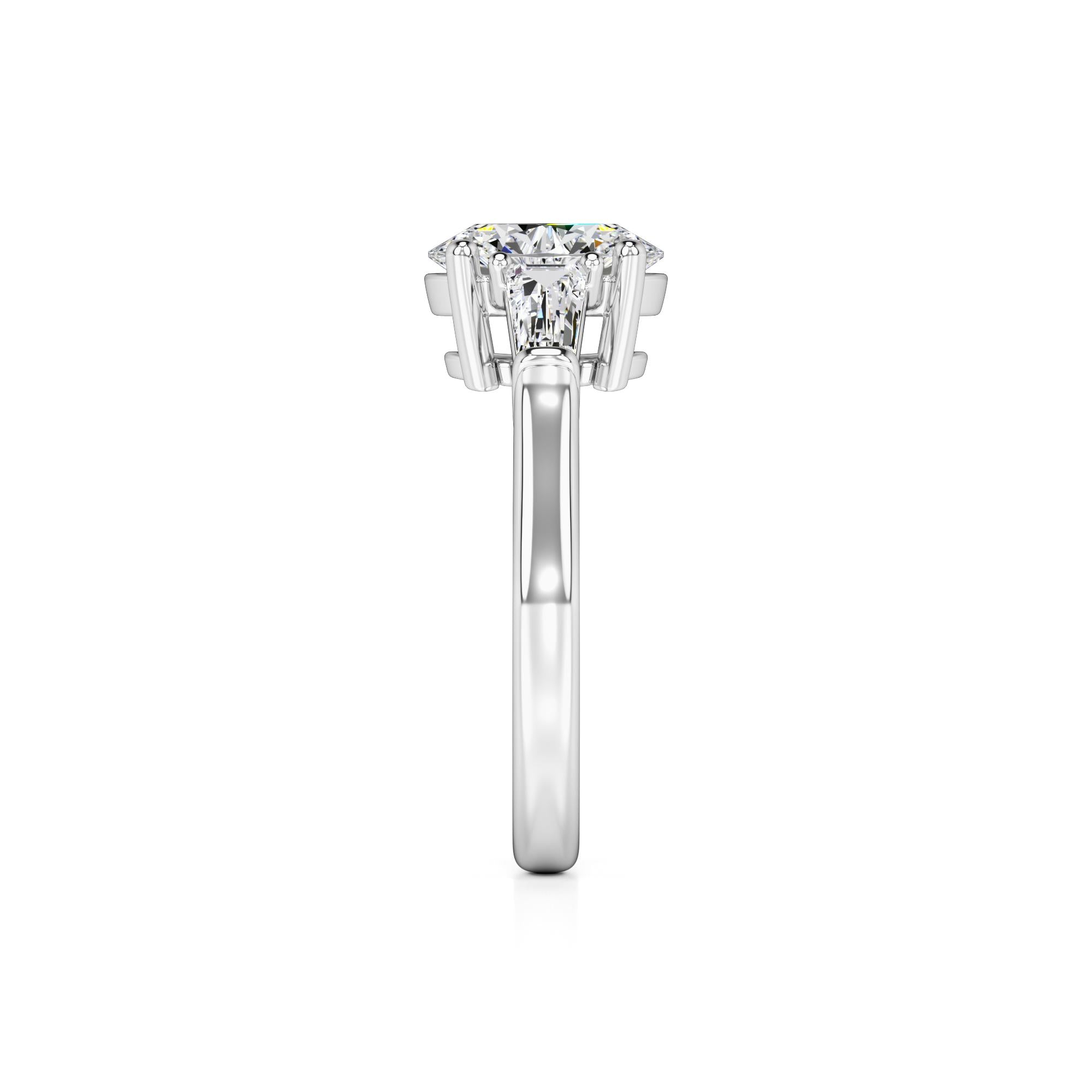 Leah Lab Grown Diamond Ring | White Gold | 4
