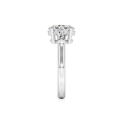 Leah Lab Grown Diamond Ring | White Gold | 4